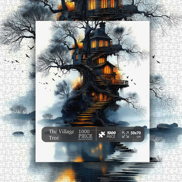 Il puzzle di un puzzle del villaggio 1000 pezzi
